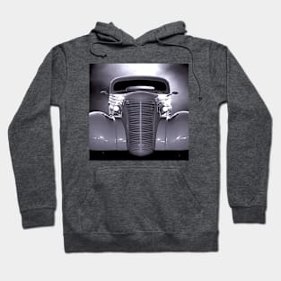 1938 Chevy Street Rod B/W Hoodie